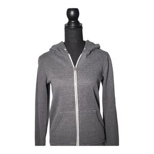 BLUENOTES “I Woke Up Like This” Grey Zip Up Hoodie ~ Size S